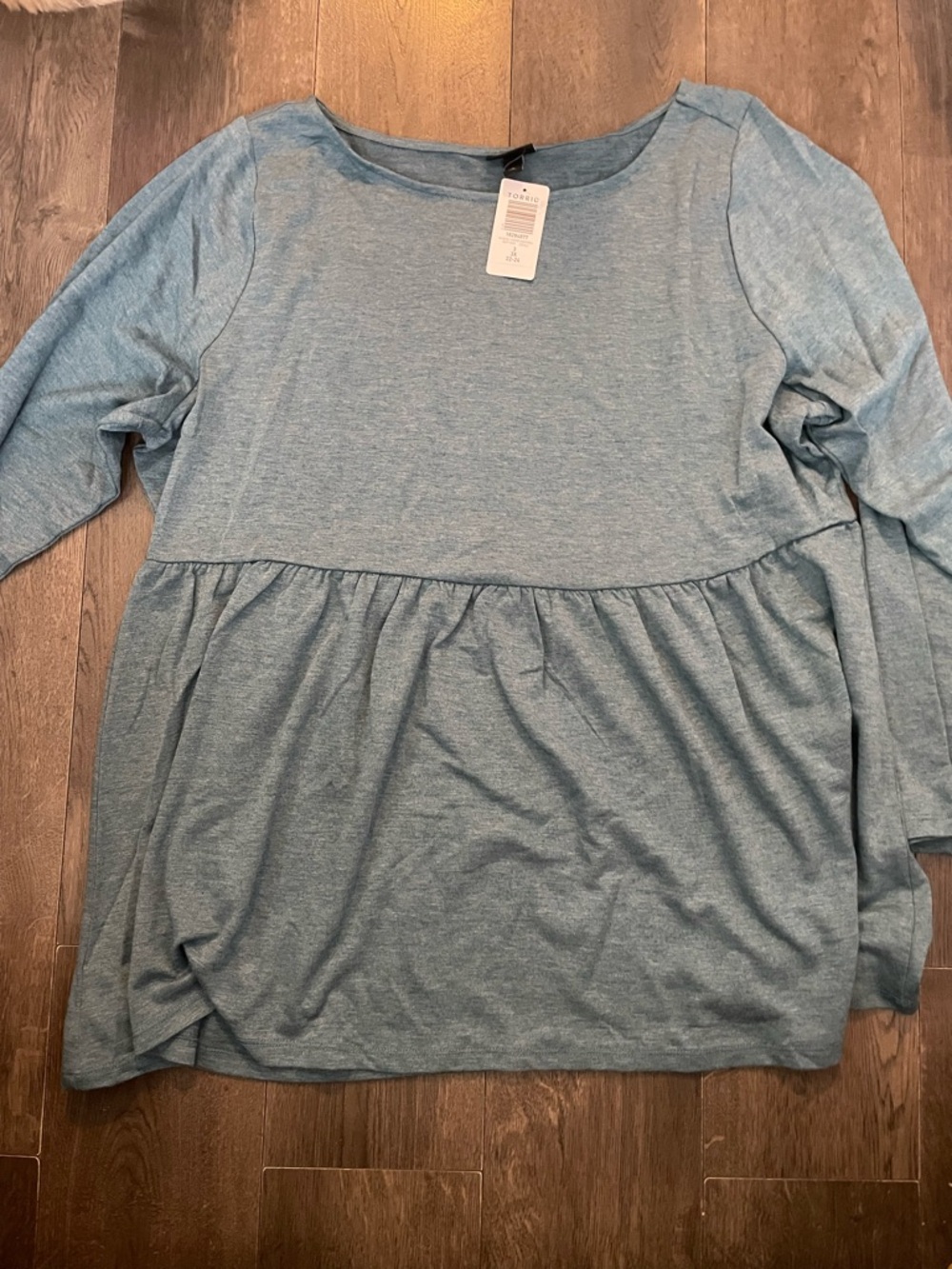 torrid Light Blue Long Sleeve Super softTunic